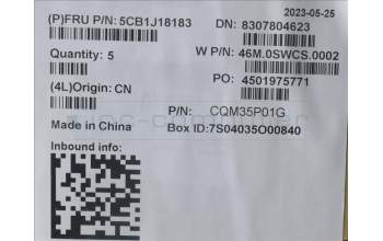 Lenovo 5CB1J18183 COVER FRU C COVER ASM NOWFC BLACK 500WG4