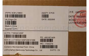 Lenovo 5CB1J19803 COVER Upper Case ASM_HUN L82UT CG