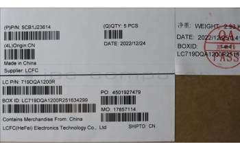 Lenovo 5CB1J23614 COVER Upper Case ASM_SPA L82UT CG