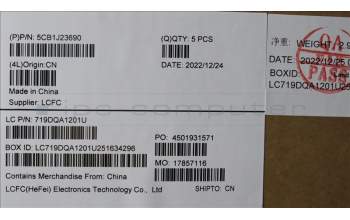 Lenovo 5CB1J23690 COVER Upper Case ASM_UKE L82UT SG