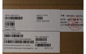 Lenovo 5CB1J23711 C-Abdeckung mit Tastatur, Belgisch, Mineralgrau, GB