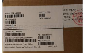 Lenovo 5CB1J23810 COVER Upper Case ASM_JPN L82TK_DT