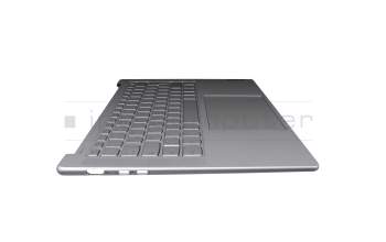 5CB1J30305 original Lenovo keyboard incl. topcase DE (german) grey/grey with backlight