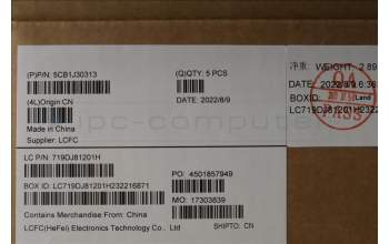 Lenovo 5CB1J30313 COVER Upper Case ASM_KOR L82TK_UG