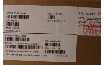 Lenovo 5CB1J30895 COVER Upper Case ASM_NORDIC L82UH FP BL