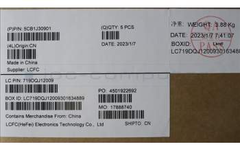 Lenovo 5CB1J30901 COVER Upper Case ASM_TC L82UH FP BL