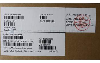 Lenovo 5CB1J31369 C-Cover with keyboard,Portuguese,Cloud Grey