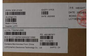 Lenovo 5CB1J31424 COVER Upper Case ASM_HBW L82TD