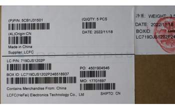 Lenovo 5CB1J31501 COVER Upper Case ASM_ITA L82UG OG_WH