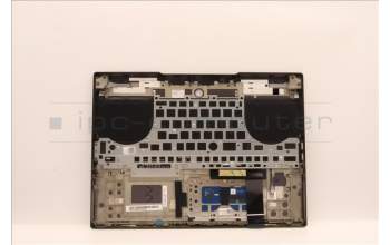 Lenovo 5CB1J32284 C-Abdeckung mit Tastatur, Belgisch, sturmgrau, Weiße Hintergrundbel., GB