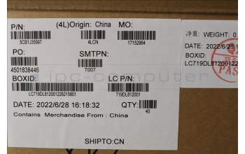 Lenovo 5CB1J35997 COVER Hinge Cover L 82TL SG