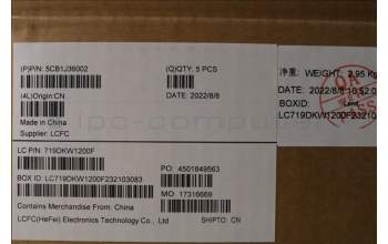 Lenovo 5CB1J36002 COVER Upper Case ASM_BUL L82TL SG