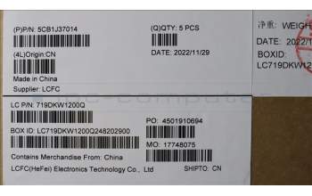 Lenovo 5CB1J37014 COVER Upper Case ASM_RUS L82TL SG