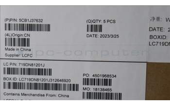 Lenovo 5CB1J37632 C-Cover with keyboard,Italian,Cloud Grey,Non_Fingerprint