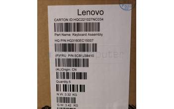 Lenovo 5CB1J38410 COVER Upper Case ASM_HBW H 82UW D VGA