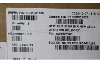 Lenovo 5CB1J51289 COVER UpperCaseASM_POR C82VG NFP CG