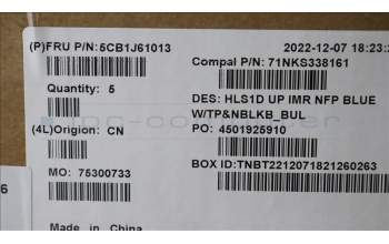 Lenovo 5CB1J61013 COVER UpperCaseASM_BUL C82VG NFP AB