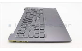 Lenovo 5CB1J76027 C-Cover with keyboard,French Arabic,Storm Grey