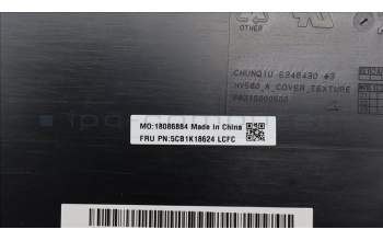 Lenovo 5CB1K18624 COVER Cover L 82YU A BK TEX