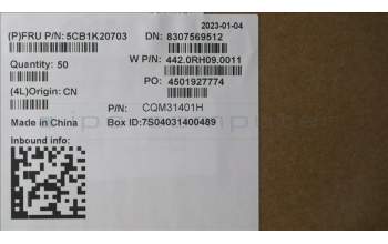 Lenovo 5CB1K20703 COVER Strip Cover W 82XX AG