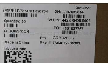 Lenovo 5CB1K20704 COVER Strip Cover W 82XX SB