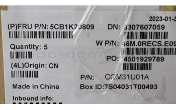 Lenovo 5CB1K20809 COVER Upper Case ASM_SWS W82XX AG BL