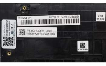Lenovo 5CB1K20810 COVER Upper Case ASM_EURO ENGW82XX AG BL