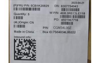 Lenovo 5CB1K20829 COVER Upper Case ASM_GER W82XX AG