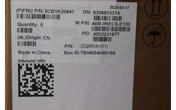 Lenovo 5CB1K20841 COVER Upper Case ASM_CZE/SLK W82XX AG