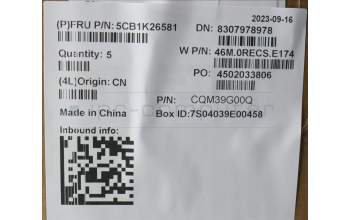 Lenovo 5CB1K26581 COVER Upper Case ASM_POR W82XX SB