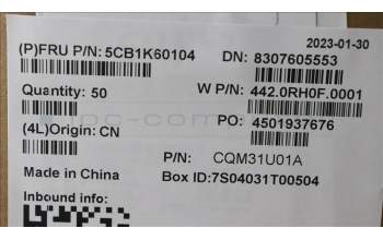 Lenovo 5CB1K60104 COVER Strip Cover W 82XY AG