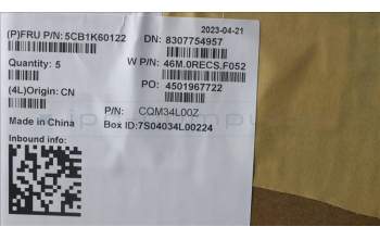 Lenovo 5CB1K60122 COVER Upper Case ASM_FRA W 82XY AB