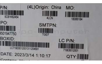 Lenovo 5CB1K62454 COVER Cover L 82WQ HINGE-COVER