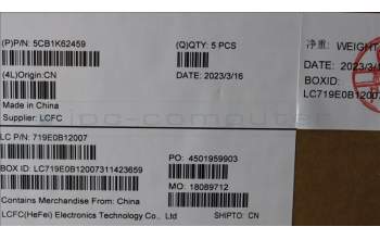 Lenovo 5CB1K62459 COVER Upper Case ASM_BEL L83B1 OAT