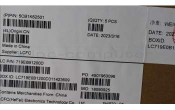 Lenovo 5CB1K62501 COVER Upper Case ASM_SPA L83B1 STGY