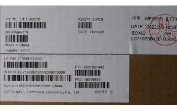 Lenovo 5CB1K62510 COVER Upper Case ASM_BEL L83B1 STGY