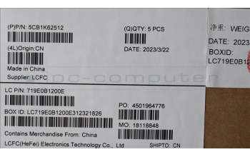 Lenovo 5CB1K62512 COVER Upper Case ASM_BUL L83B1 STGY