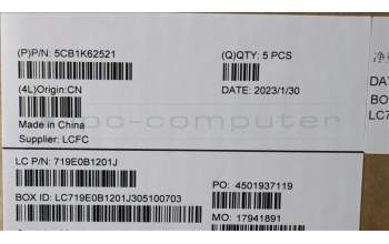 Lenovo 5CB1K62521 COVER Upper Case ASM_HBW L83B1 STGY