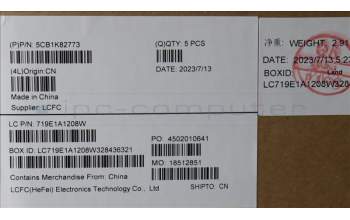 Lenovo 5CB1K82773 COVER Upper Case ASM_POR L82XA NFP AG