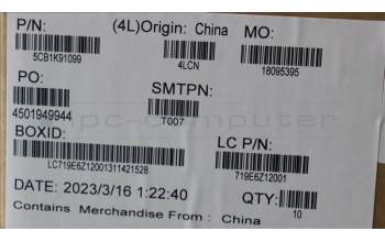 Lenovo 5CB1K91099 COVER Cover L 82WK STRIP_COVER_OG