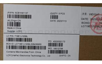 Lenovo 5CB1K91137 COVER Upper Case ASM_UKR L82XB AB BL