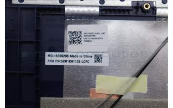 Lenovo 5CB1K91139 COVER Upper Case ASM_ENG L82XB AB NBL