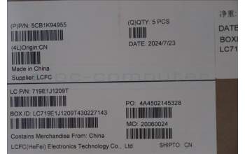 Lenovo 5CB1K94955 COVER Upper Case ASM_HUN L82XB AG BL