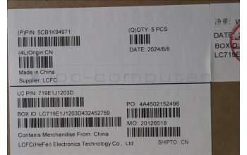 Lenovo 5CB1K94971 COVER Upper Case ASM_UKR L82XB AG BL