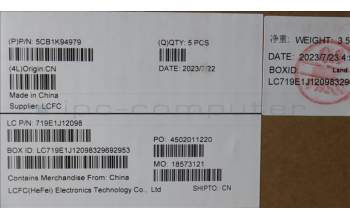 Lenovo 5CB1K94979 COVER Upper Case ASM_POR L82XB AG NBL