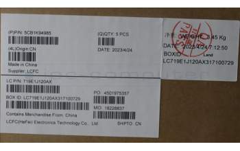 Lenovo 5CB1K94985 COVER Upper Case ASM_FRA L82XB AG NBL