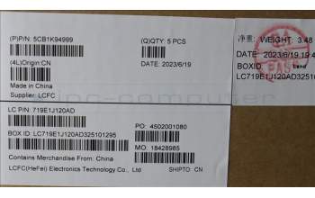 Lenovo 5CB1K94999 COVER Upper Case ASM_BUL L82XB AG NBL