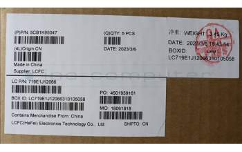 Lenovo 5CB1K95047 COVER Upper Case ASM_RUS L82XB AGFP NBL