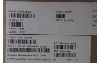 Lenovo 5CB1K95209 COVER Upper Case ASM_HUN L82XM AB BL