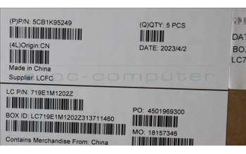 Lenovo 5CB1K95249 COVER Upper Case ASM_SLV L82XM AB NBL